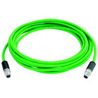 TELEGÄRTNER STX M12x1-M12x1 VL X-cod. Cat.6A , CP01CP01B-SFTP2607C7-1PUR-A0100, 2 m