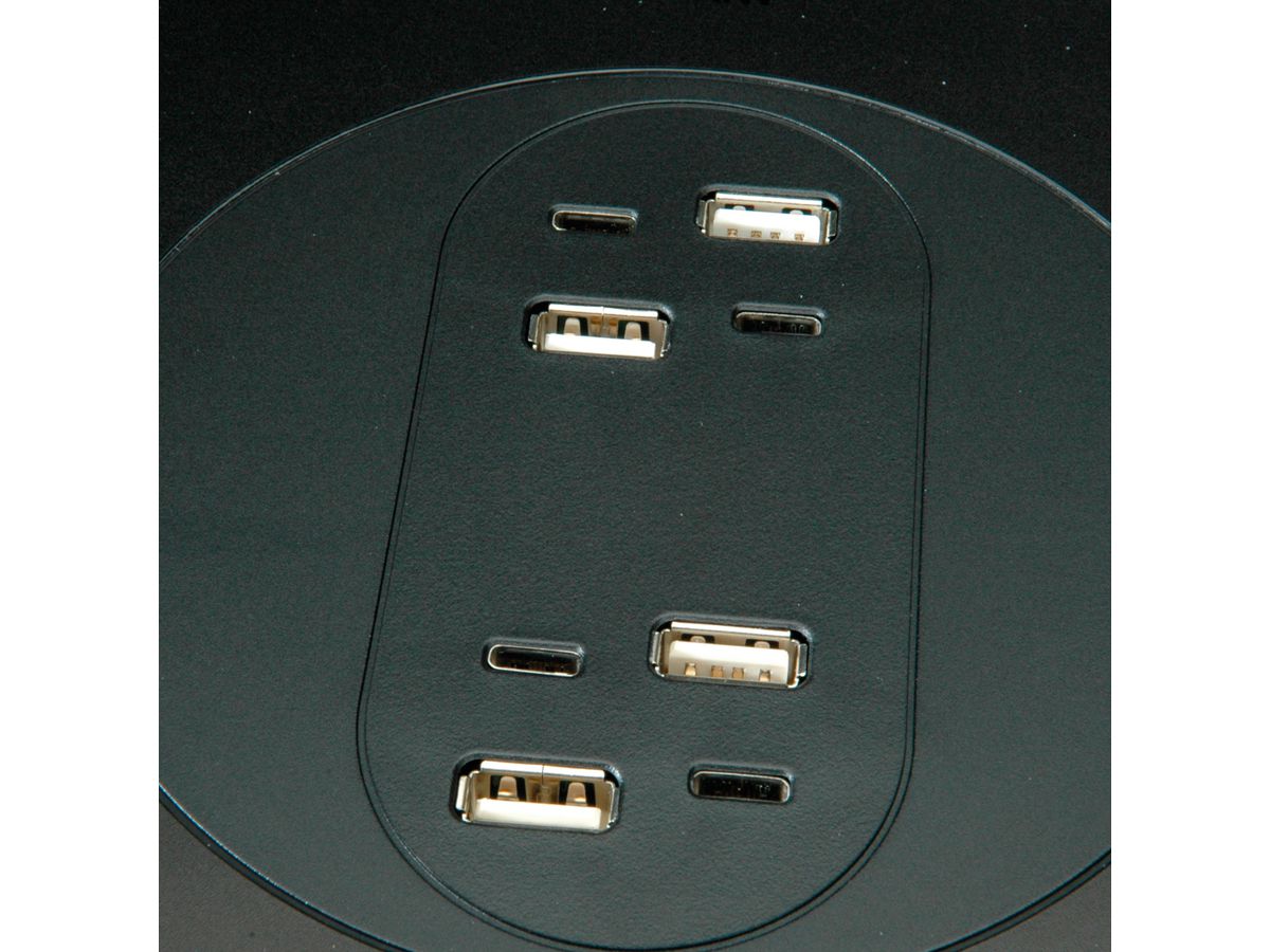 BACHMANN MOV:E POWER UNIT 4x Charger USB-A/C, 220W, schwarz / weiß