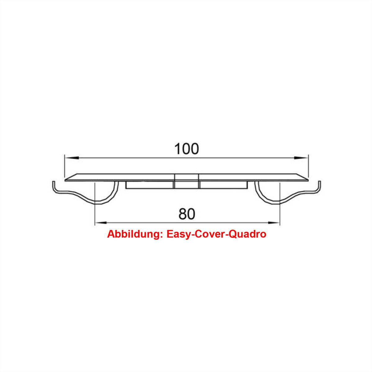 BACHMANN Easy-Cover-Quadro zwart