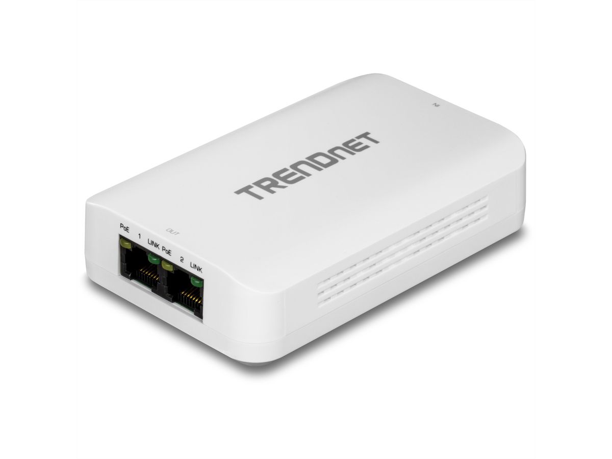 TRENDnet TPE-BE200 PoE++ Extender, 2-Port Gigabit
