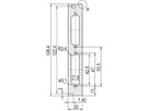 SCHROFF U-profile Front Panel, Shieldable, D-Sub Cutout, 3 U, 4 HP, 2 x 25 Pin, 2.5 mm, Al, Front Anodized, Rear Conductive