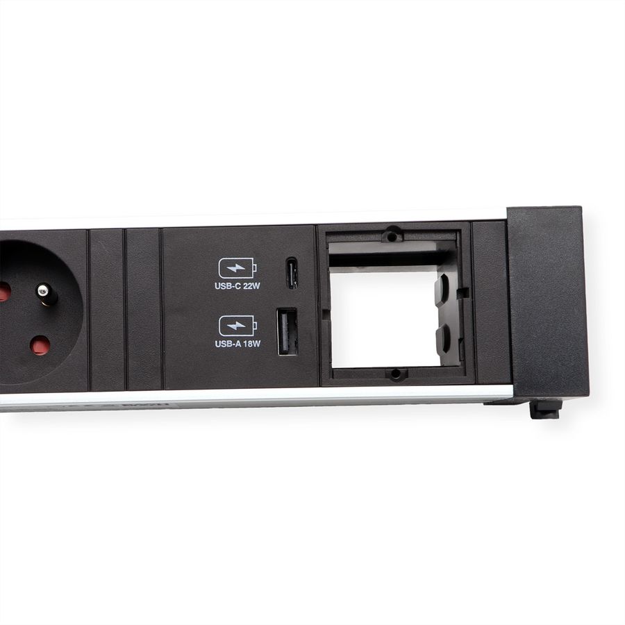 BACHMANN POWER FRAME M 2xUTE 1xCM 1xUSB A/C 22W 0.2m GST18