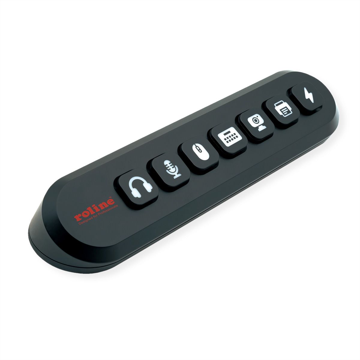 ROLINE USB 3.2 Gen 1 hub, 7-voudig, verwisselbare knoppen, type A-aansluitkabel