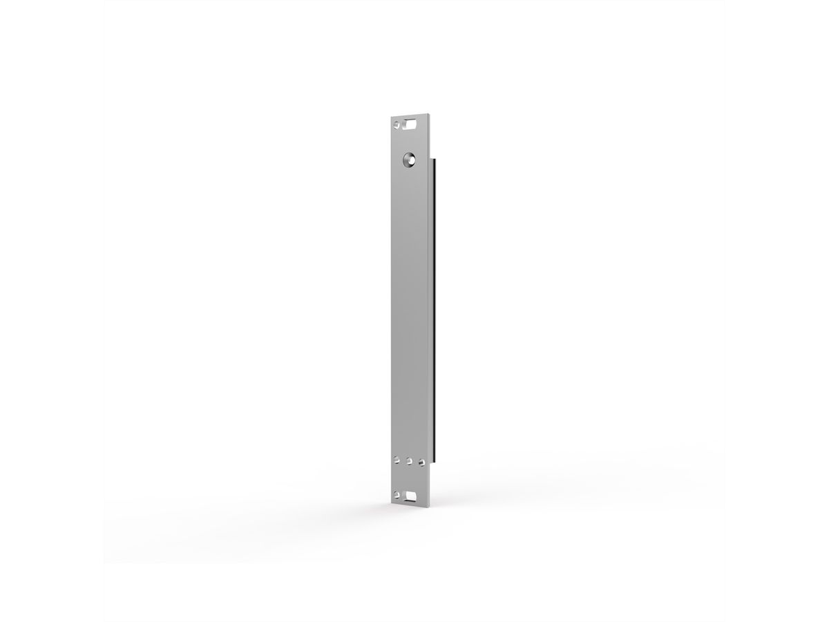 SCHROFF Plug-In Unit U-Profile Front Panel for Static Trapezoid Handle, 3 U, 3 HP, 2.5 mm, Al, Front Anodized, Rear Conductive