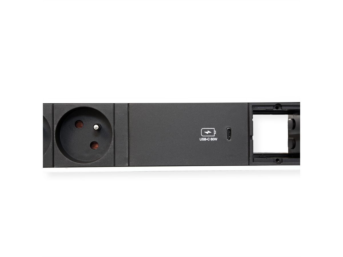 BACHMANN POWER FRAME L 2xUTE 1xUSB C 60W 2xCM 0.2m GST18