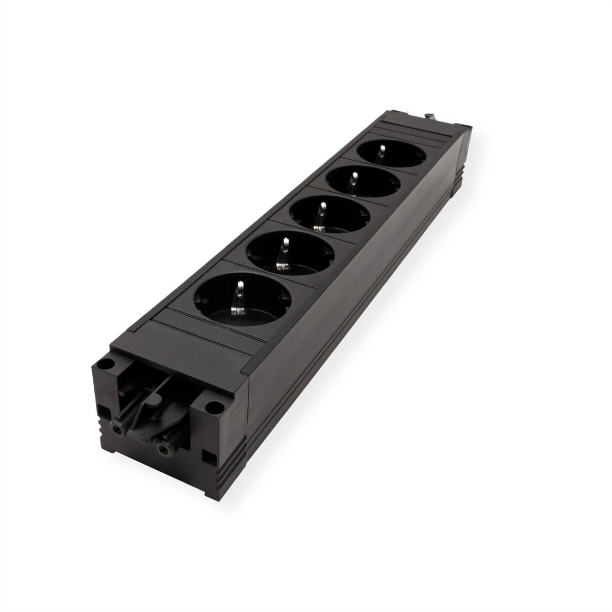 BACHMANN STEP BASE 5x earthing contact, black