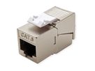 ROLINE Cat.6 (Class E)/Keystone, RJ-45, afgeschermd, zonder gereedschap, compact, zilverkleurig