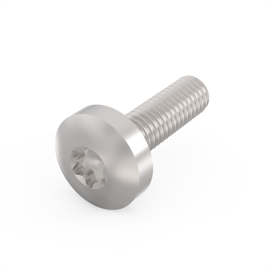 SCHROFF Kruiskopschroef, Torx, GND-functie, staal verzinkt, M4 × 14 mm, 10 stuks