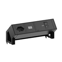 BACHMANN DESK2 1xCH 90° 1xUSB C/C 100W, L=0.2m RAL9005