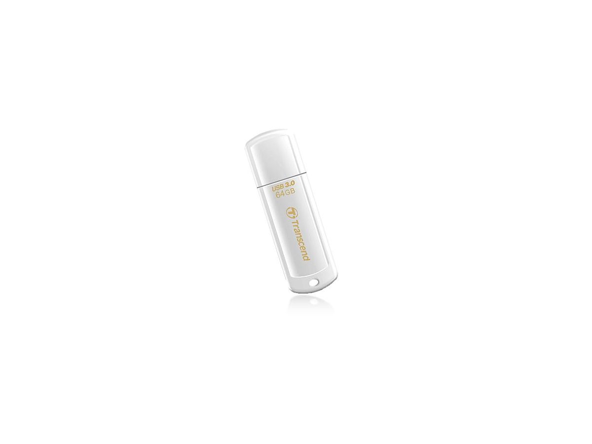 Transcend JetFlash 730 64GB USB 3.0 USB flash drive USB Type-A 3.2 Gen 1 (3.1 Gen 1) White