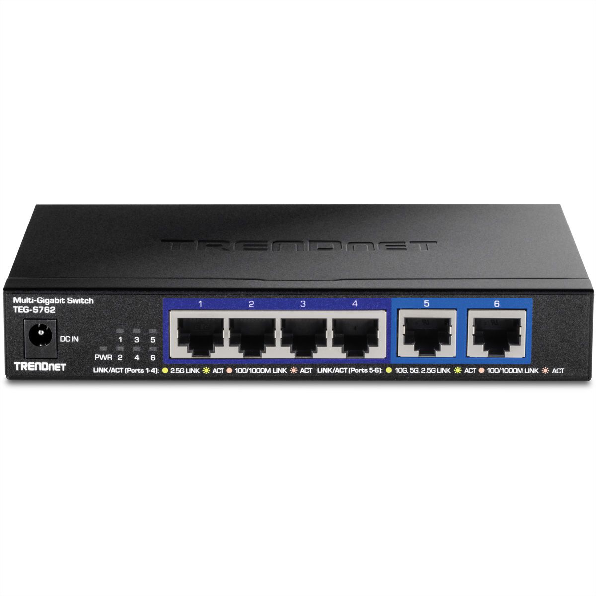 TRENDnet TEG-S762 6-poorts 10G switch, zwart