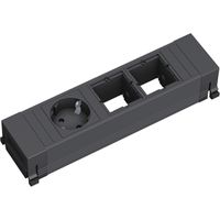 BACHMANN POWER FRAME 1xCEE7/3 2xCM, Plastic profile 0.2m GST18