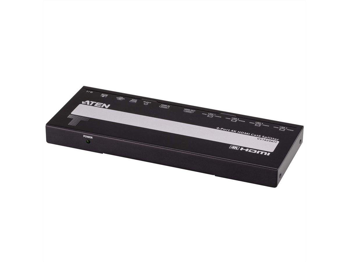ATEN VS1824KIT 4-Port 4K HDMI Cat6 Splitter mit 4 Empfänger