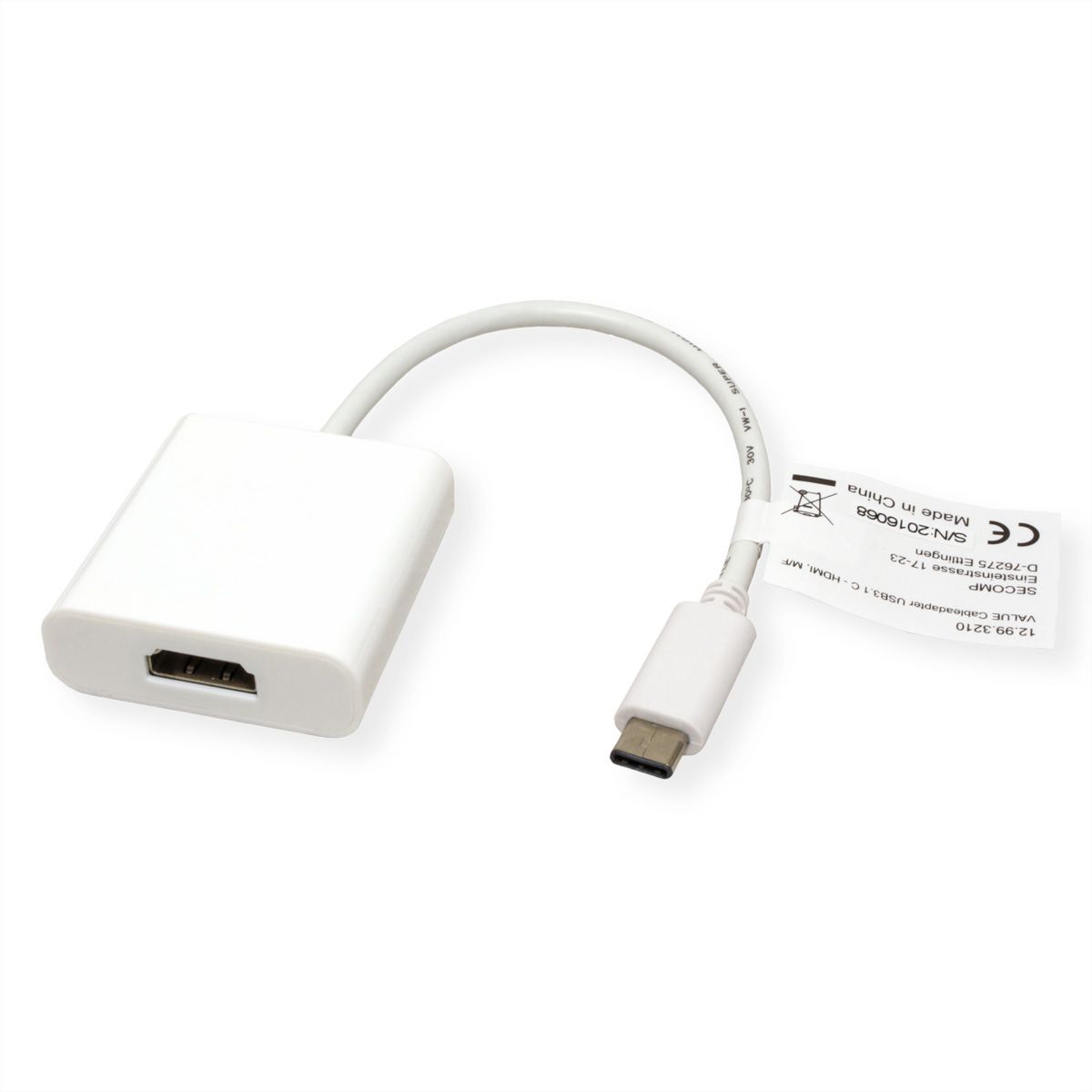 VALUE Beeldschermadapter USB Type C - HDMI 4K