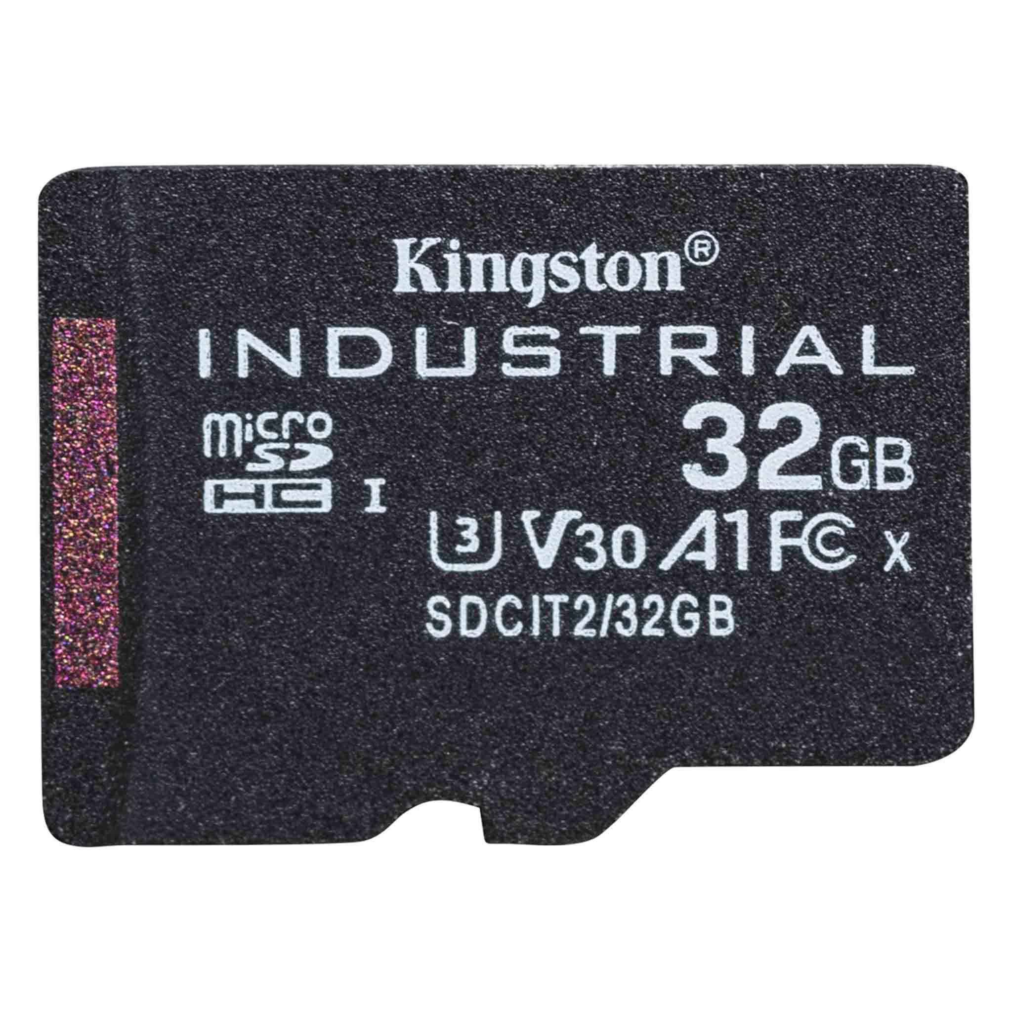 Kingston Technology Industrial flashgeheugen 32 GB MicroSDHC UHS-I Klasse 10