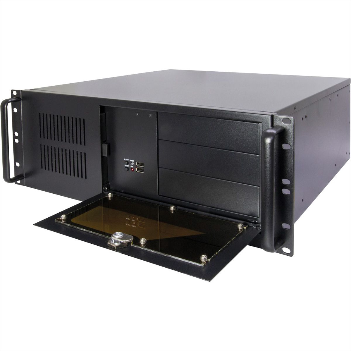 19-inch server behuizing STD, IPC 4U 4088-S, zwart