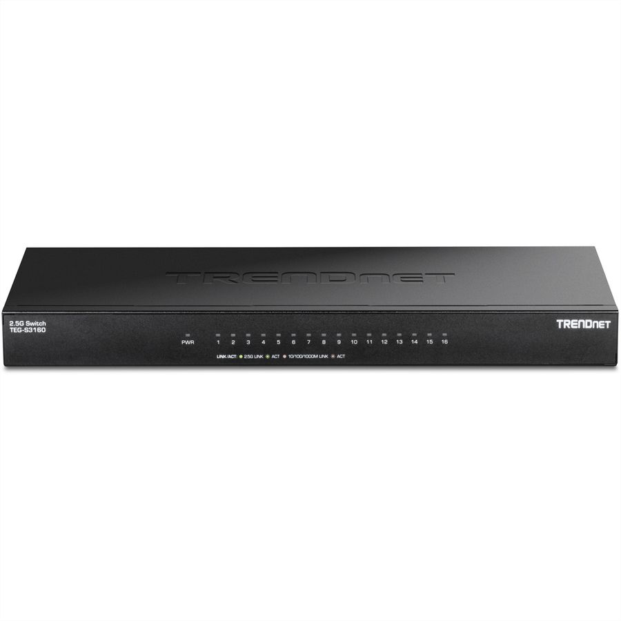 TRENDnet TEG-S3160 16-poorts 2.5G Switch Unmanaged Desktop