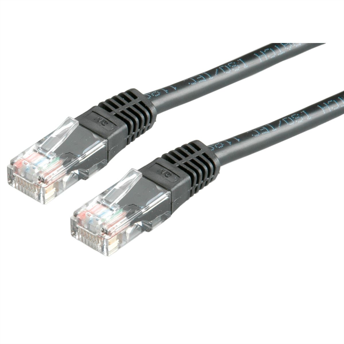 ROLINE patchkabel Cat.5e (Klasse D) UTP, PoE, zwart, 1 m