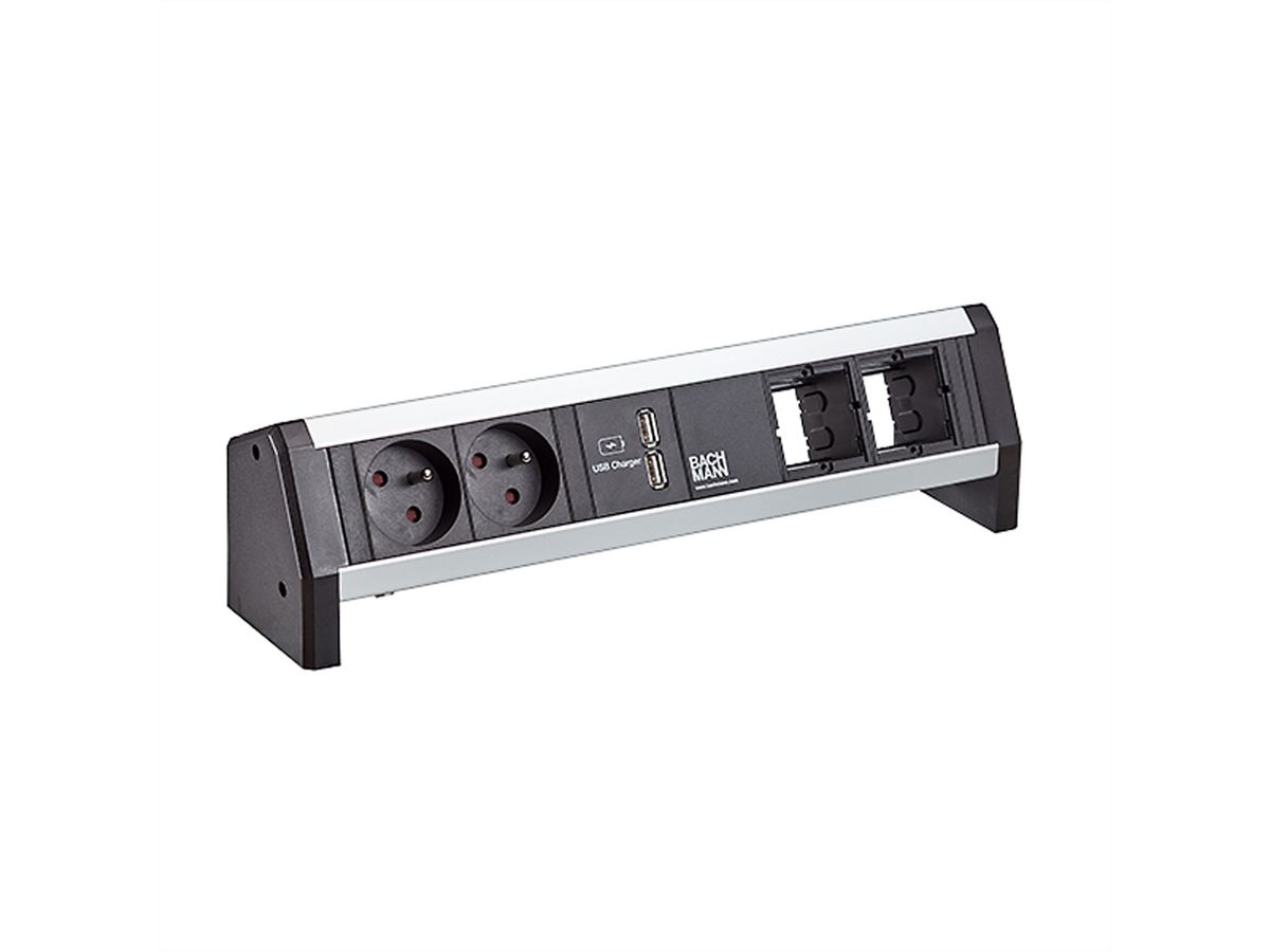 BACHMANN DESK 2xprotective contact USB Charger, 15W 2xType A