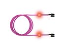 saCon Patch cables LED-Duplex 50/125µm OM4, SC/SC, violet, 1 m