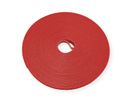 VALUE Klittenband op rol, 10mm, rood, 25 m