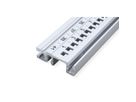 SCHROFF horizontale rail achter type H-ST, zwaar, standaard, 42 pk