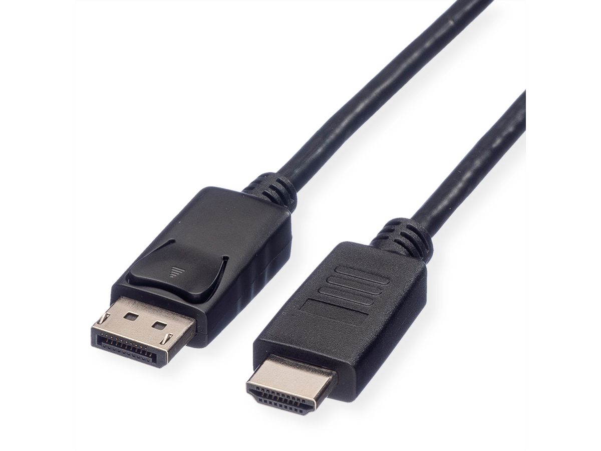 ROLINE DisplayPort Cable, DP - HDTV, M/M, black, 4.5 m