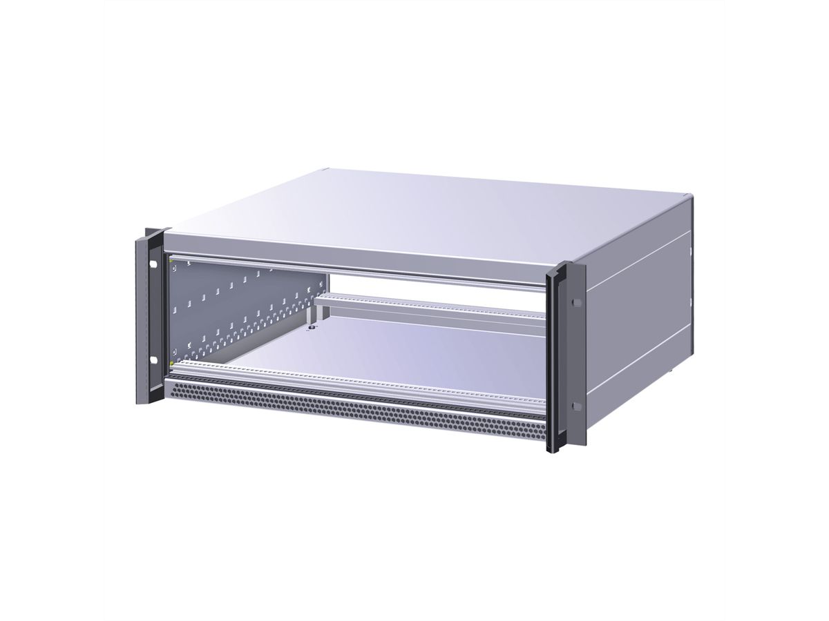 SCHROFF RatiopacPRO AIR 19" Rack Mount Case, Retrofittable Shielding With Handles, 6/7 U, 84 HP, 375 mm