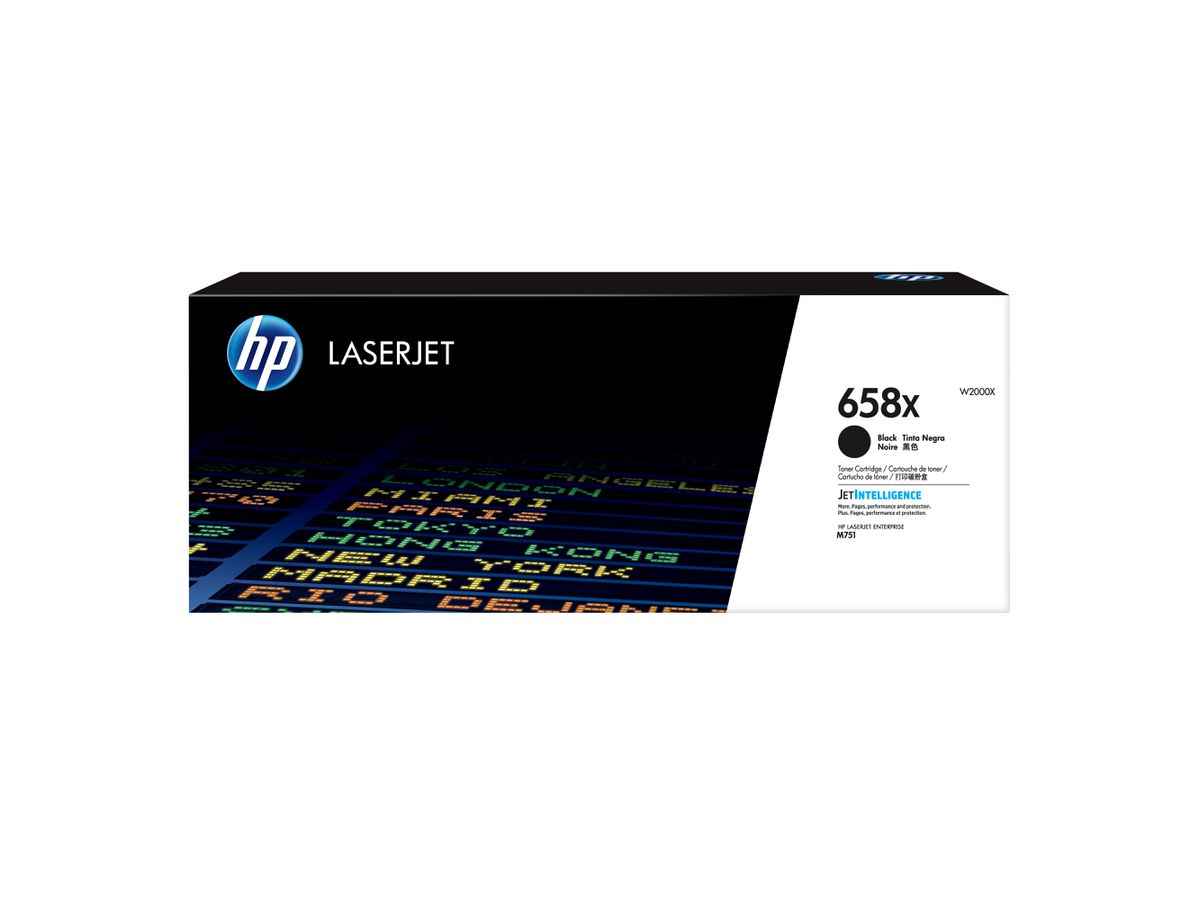 HP 658X originele high-capacity zwarte LaserJet tonercartridge