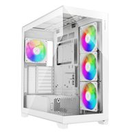 XILENCE Xilent Gleam X818.W.ARGB Gaming ATX PC-behuizing wit, RGB ATX Midi Tower