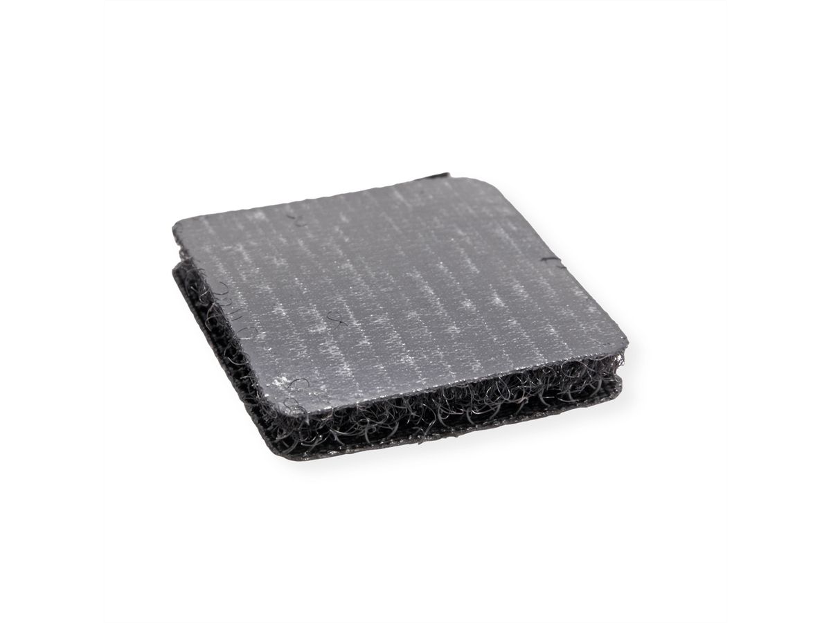 VELCRO® klittenband vierkanten zelfklevende klittenband 25 mm x 25 mm x 24 sets zwart