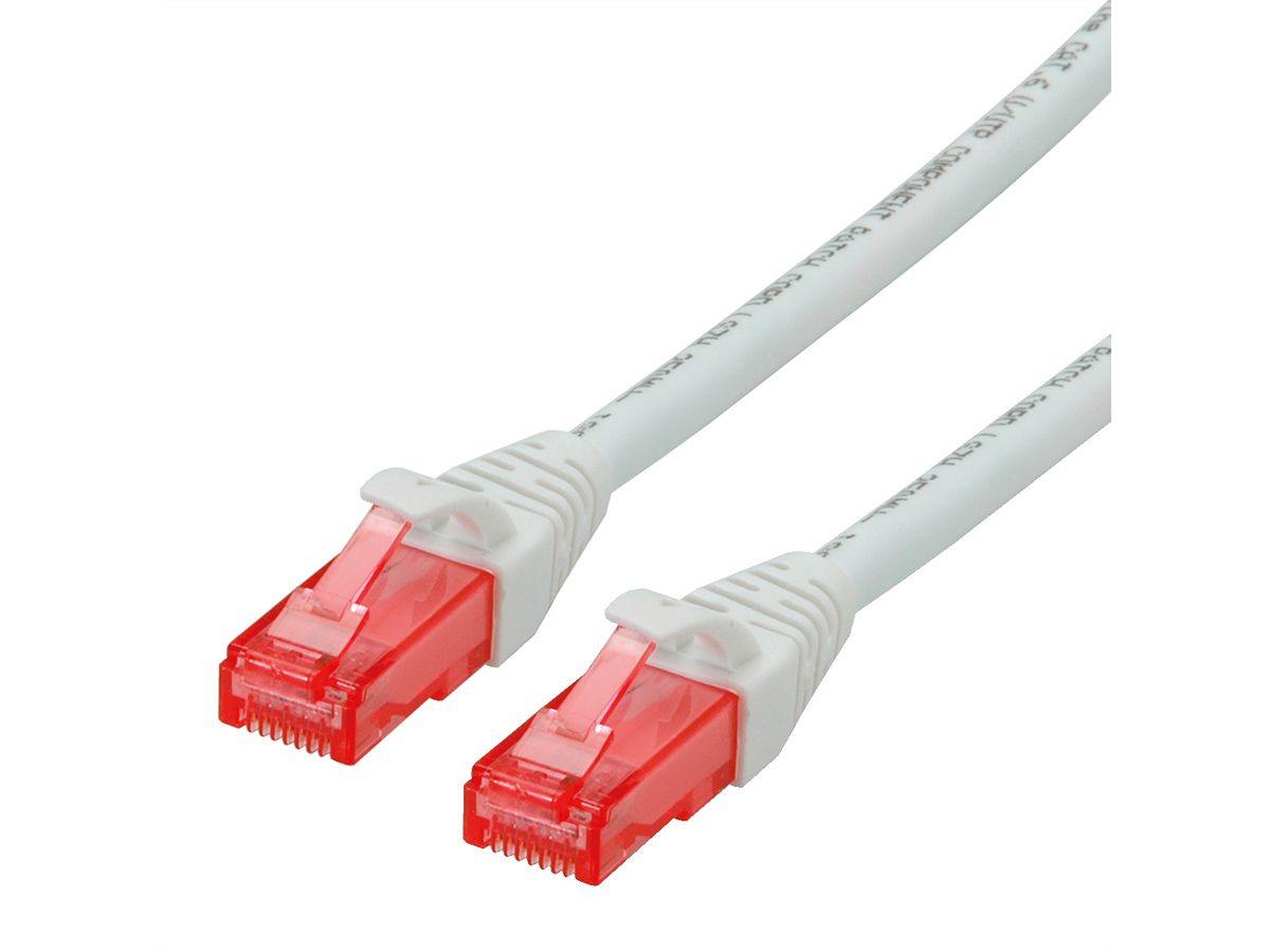 ROLINE UTP Cable Cat.6 Component Level, LSOH, white, 1 m