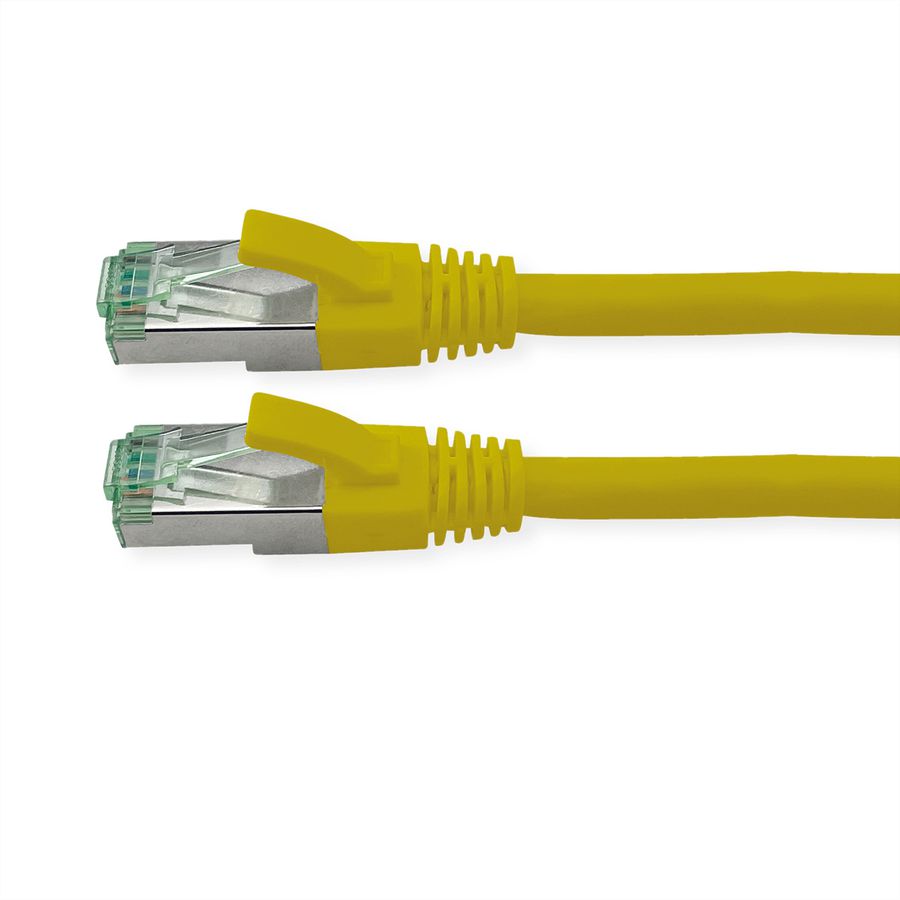 ROLINE RM Patchkabel Cat.6A S/FTP (PiMF), geel, 5 m