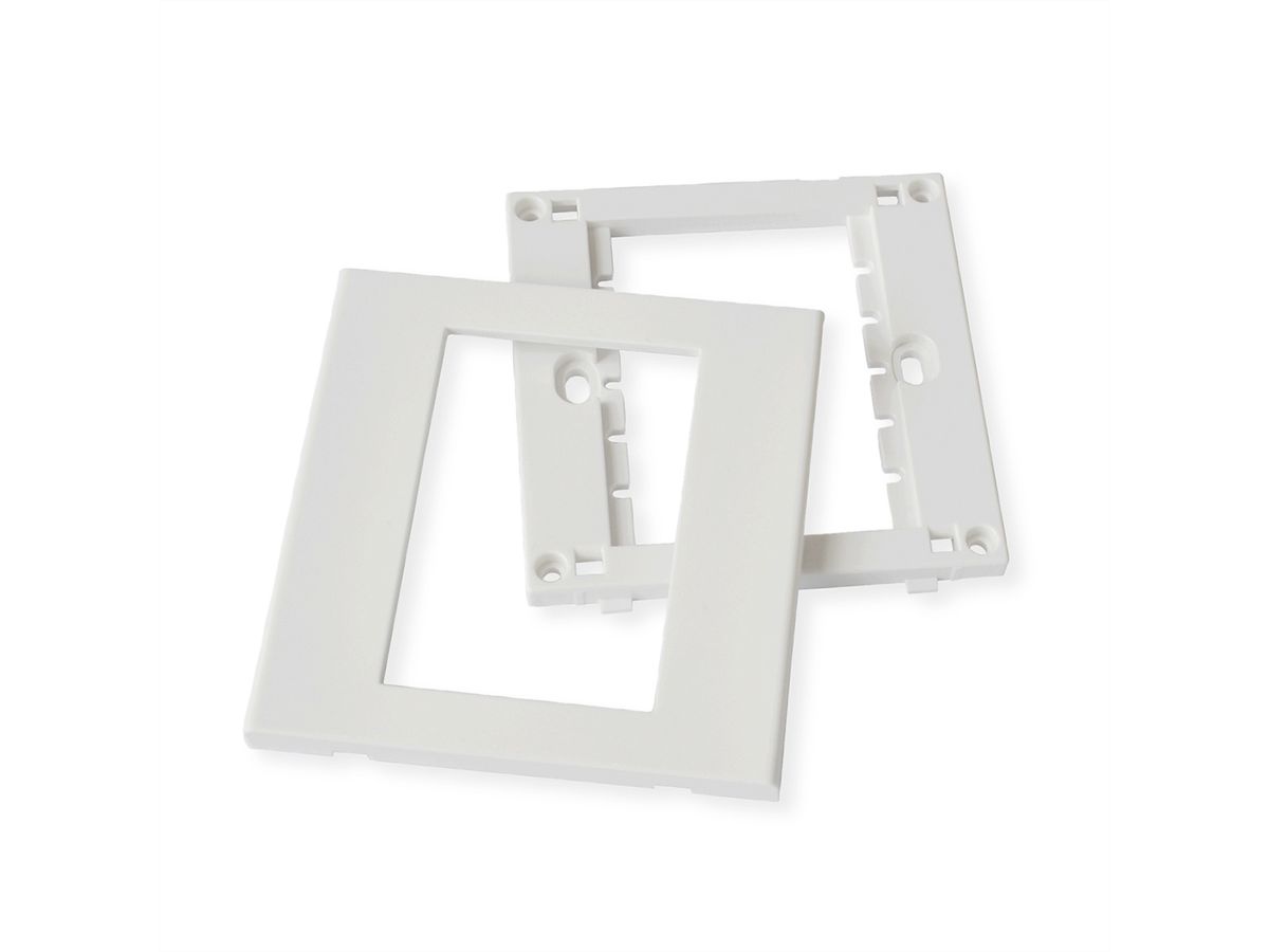 VALUE A/V Faceplate, 86x86mm, white