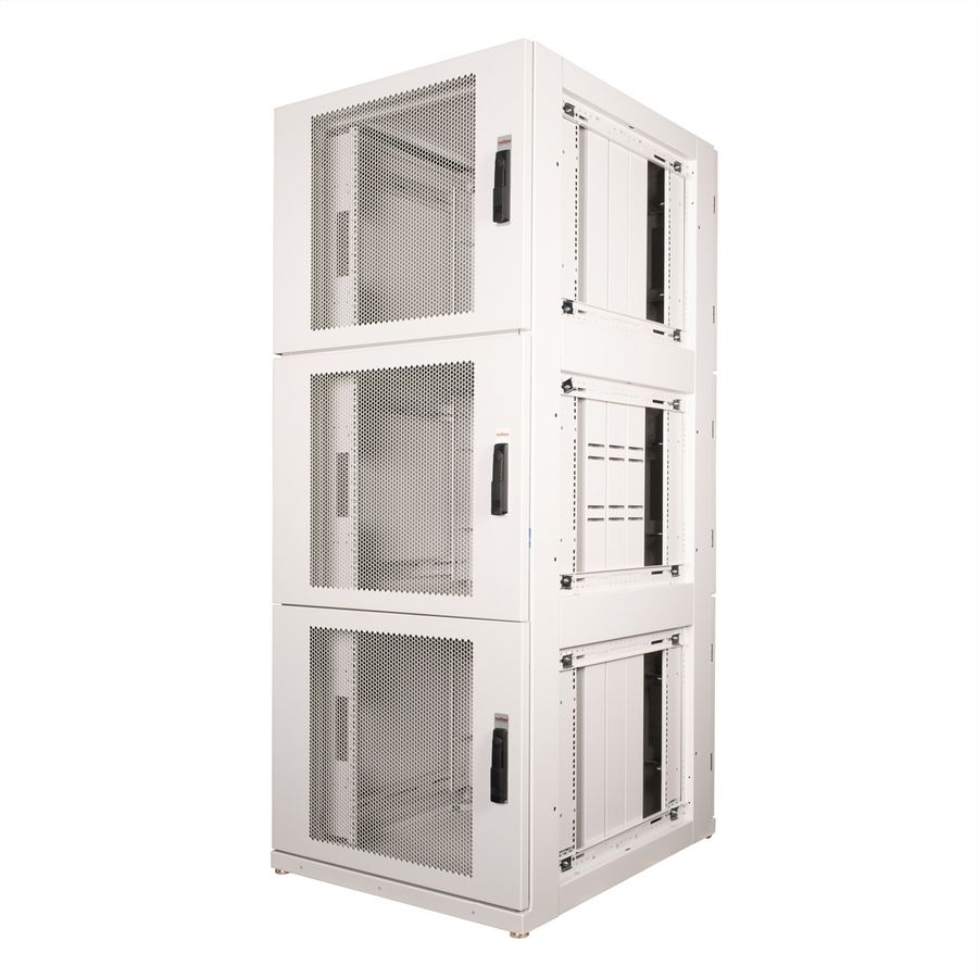 ROLINE colocation-kast 42HE 800x1000 mm, 3 compartimenten, grijs