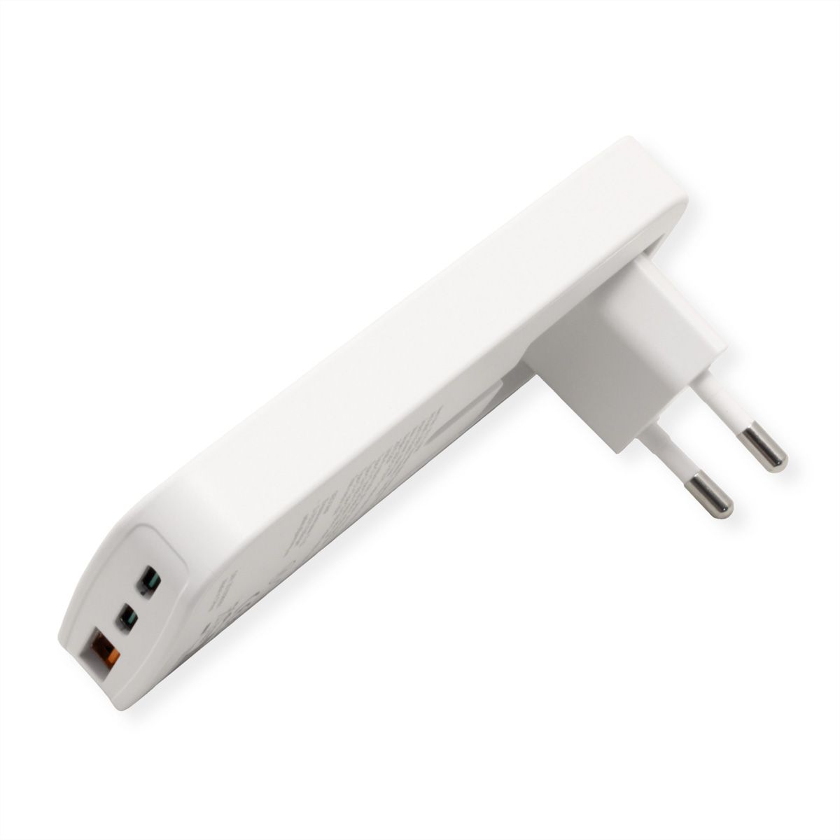 ROLINE USB-oplader, slank, met inklapbare eurostekker, 65 W