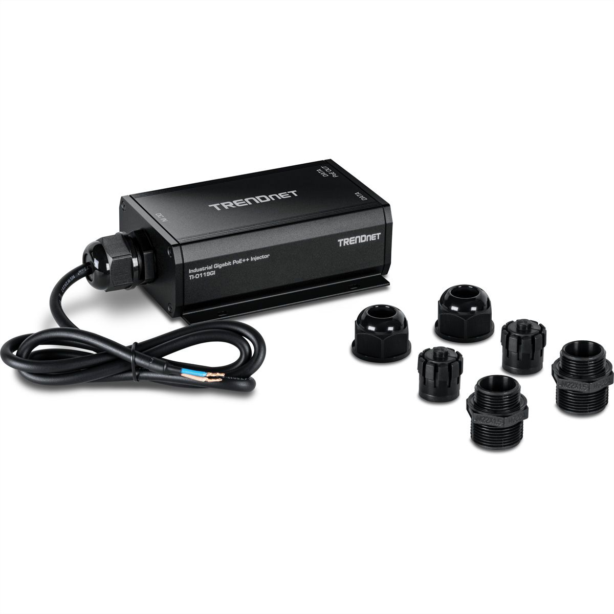 TRENDnet TI-O119GI Outdoor IP67 Gigabit PoE++ Injector (24 – 57V)
