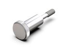 SCHROFF Kraagschroef, Kartelkop Lange uitvoering, M2,5 x 12,3 mm, Messing vernikkeld, 100 stuks