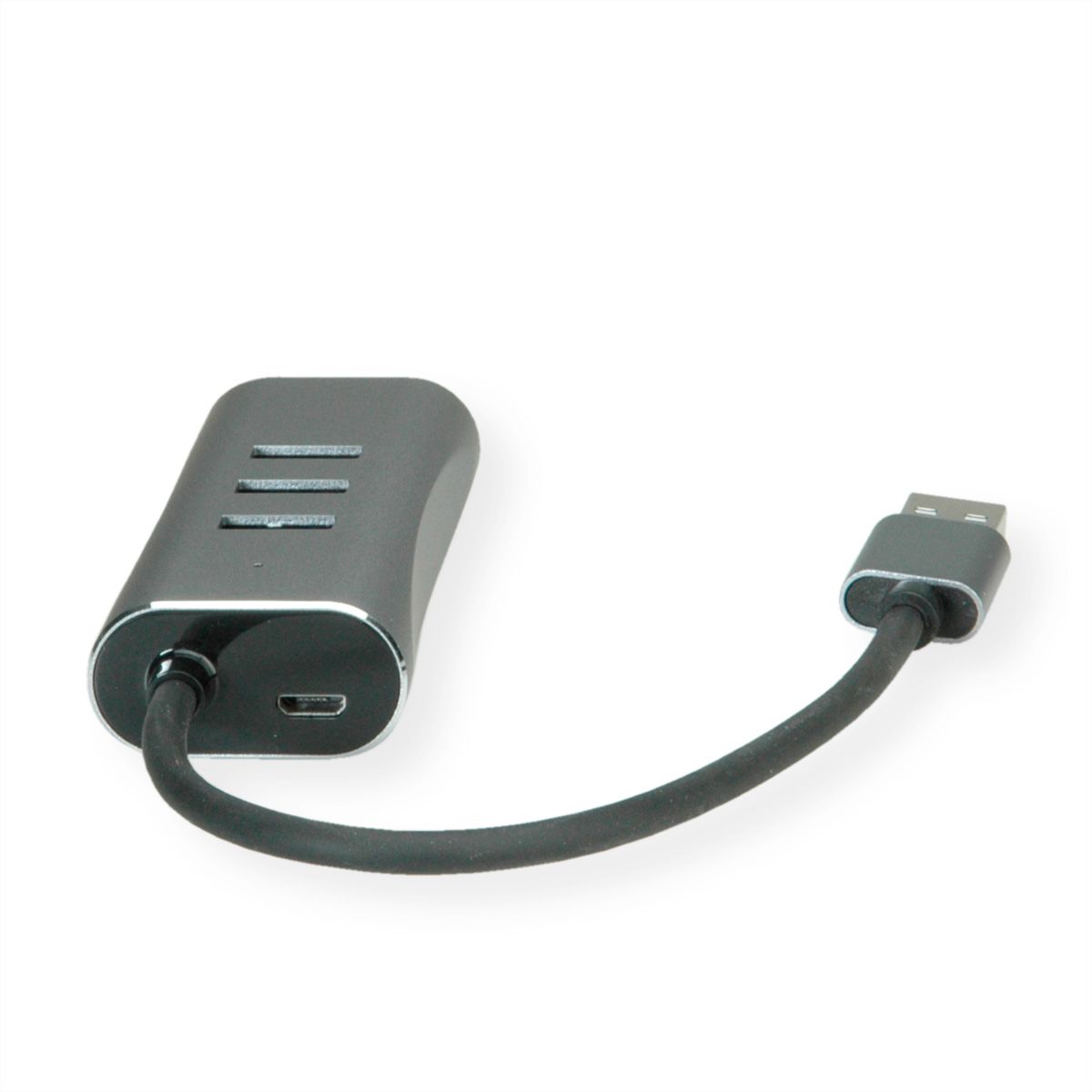 VALUE USB-A to Gigabit Ethernet Converter + Hub
