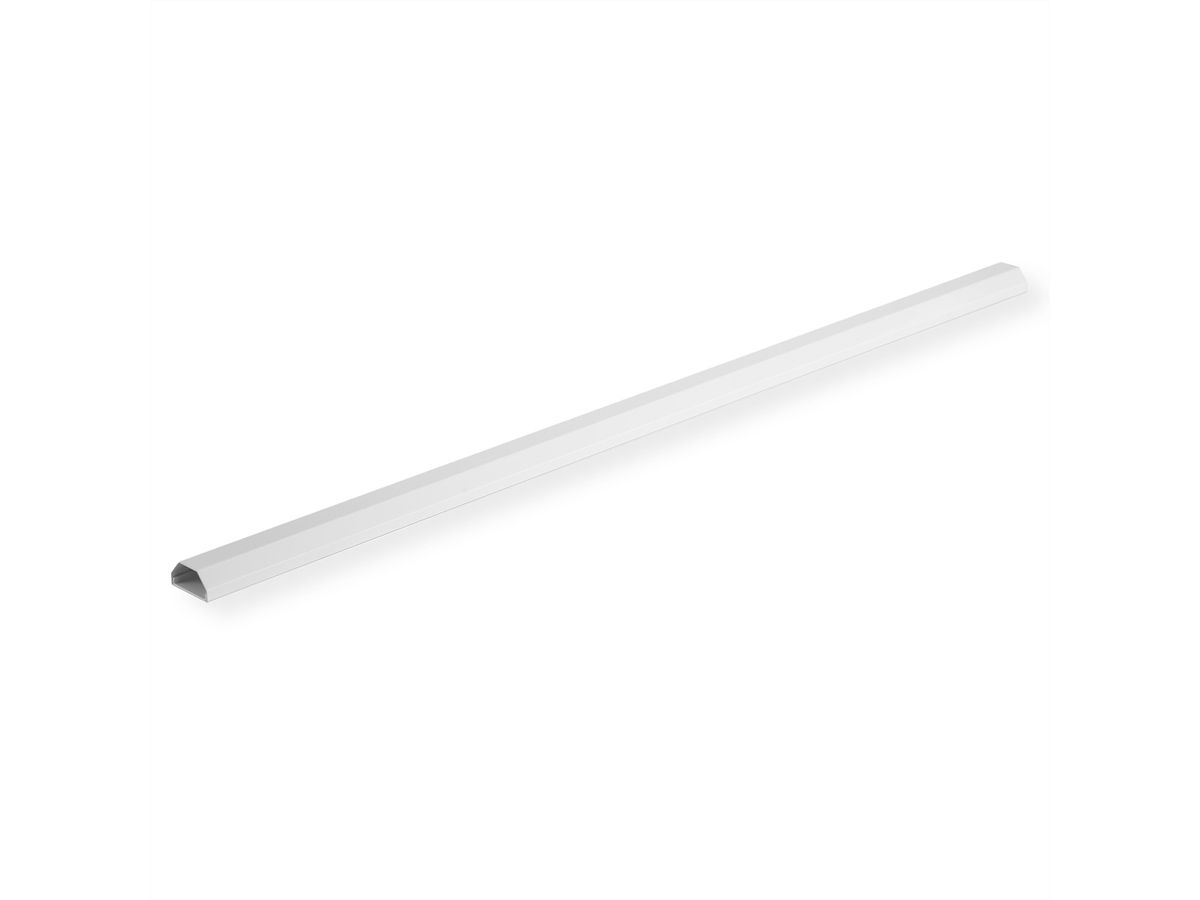 ROLINE Cable Cover, Aluminium, 50x26mm, white, 1.1 m