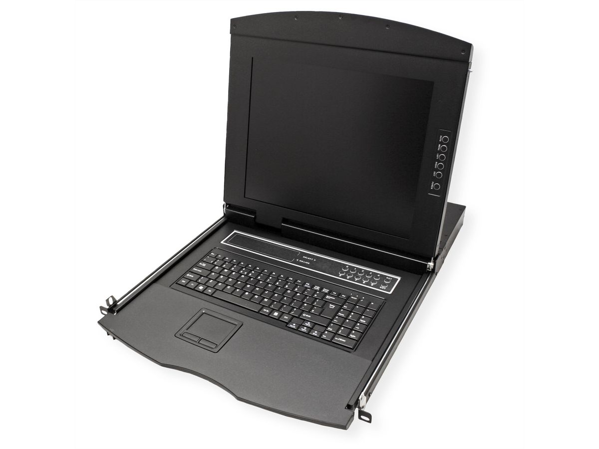 VALUE 19" LCD KVM Switch 1 User - 8PCs, 43 cm (17") TFT (4:3), VGA, USB, FR-Layout