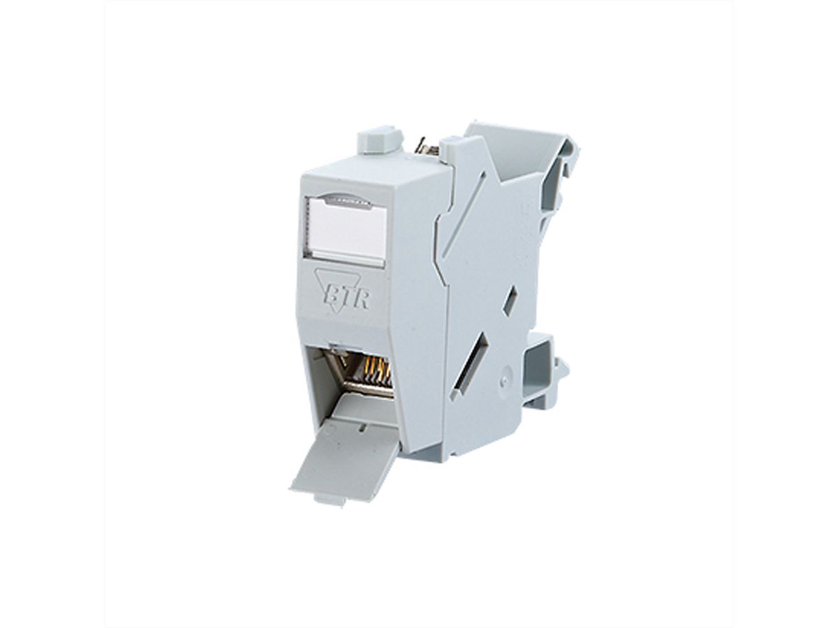 METZ CONNECT REGplus E-DAT module in DIN-rail adapter