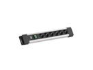 BACHMANN CONNECTUS 6xCEE7/3, 1xSchalter 2,0m CEE7/7 Grau