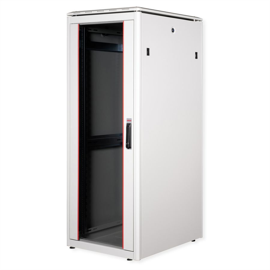 ROLINE 19-inch netwerkkast Pro 32 U, 600x800 BxD Glazen deur grijs
