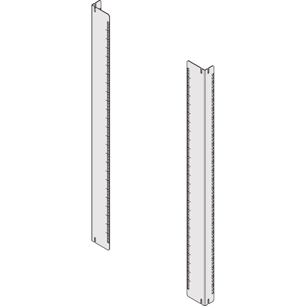 SCHROFF Comline ECL 19"/23" Paneel/Schuifmontageset, 900H 600W