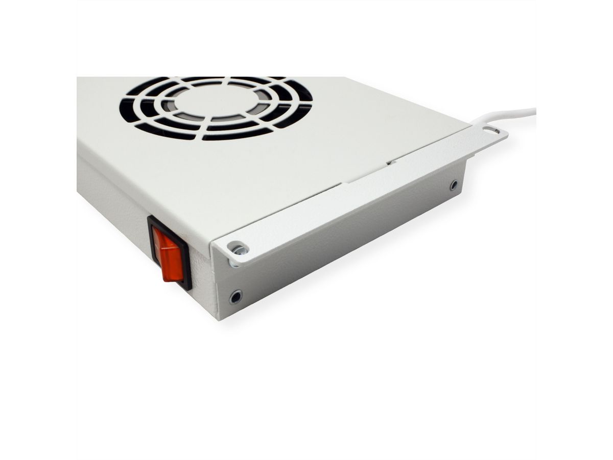 ROLINE 19-inch ventilatorunit 2 ventilatoren , Thermostaat grijs