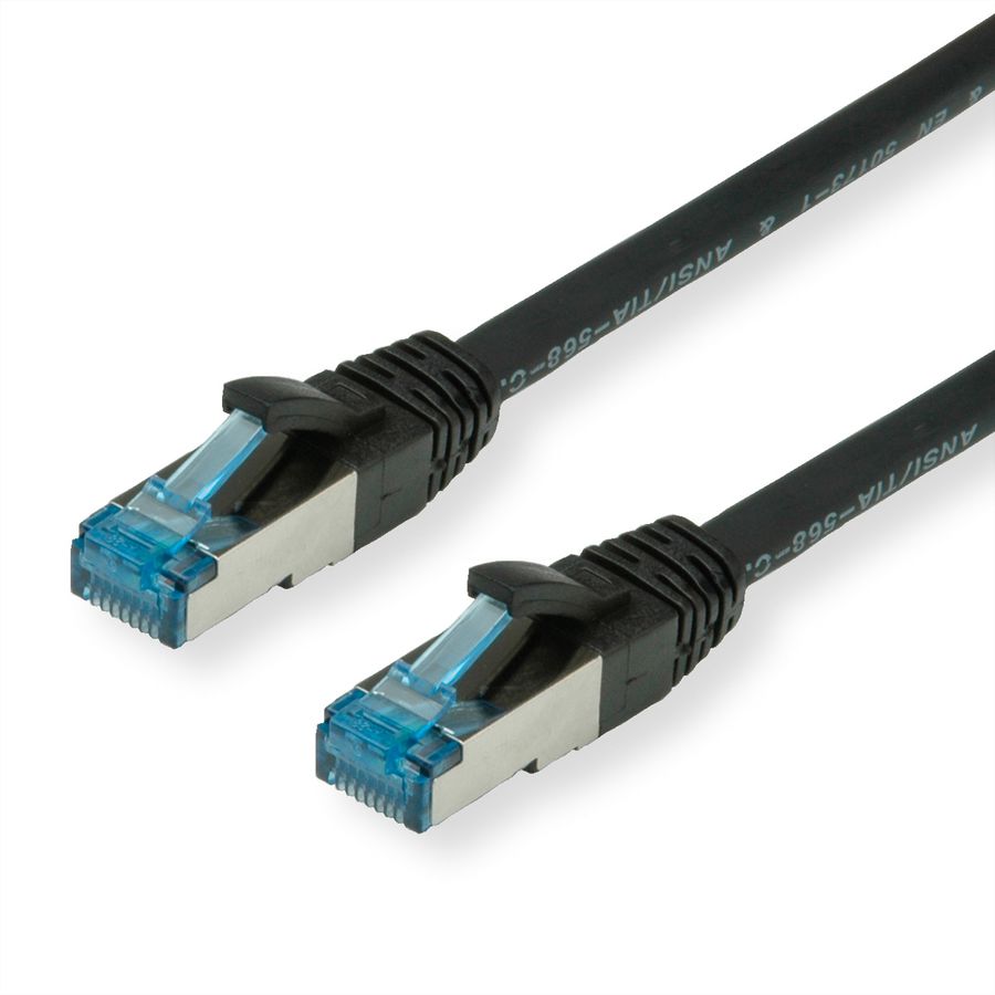 VALUE S/FTP Patch Cord Cat.6A (Class EA), black, 5 m