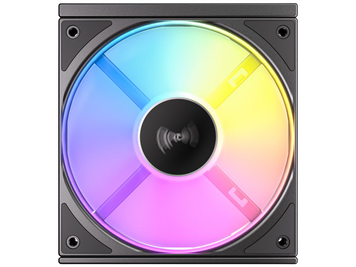ANTEC C120 ARGB Fan Reverse PC Case Fan 120mm 3-in-1-Pack, black
