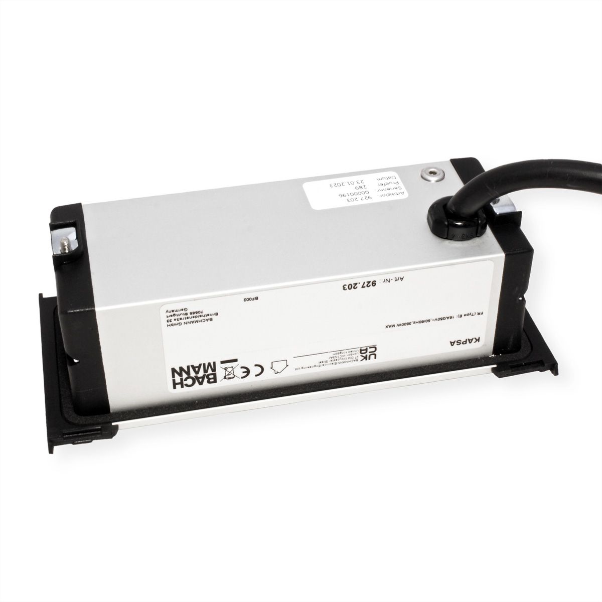 BACHMANN KAPSA XS 2xUTE sw current 2.0m AEH CEE7/7