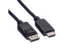 ROLINE GREEN DisplayPort Kabel DP - HDMI, M/M, zwart, 3 m